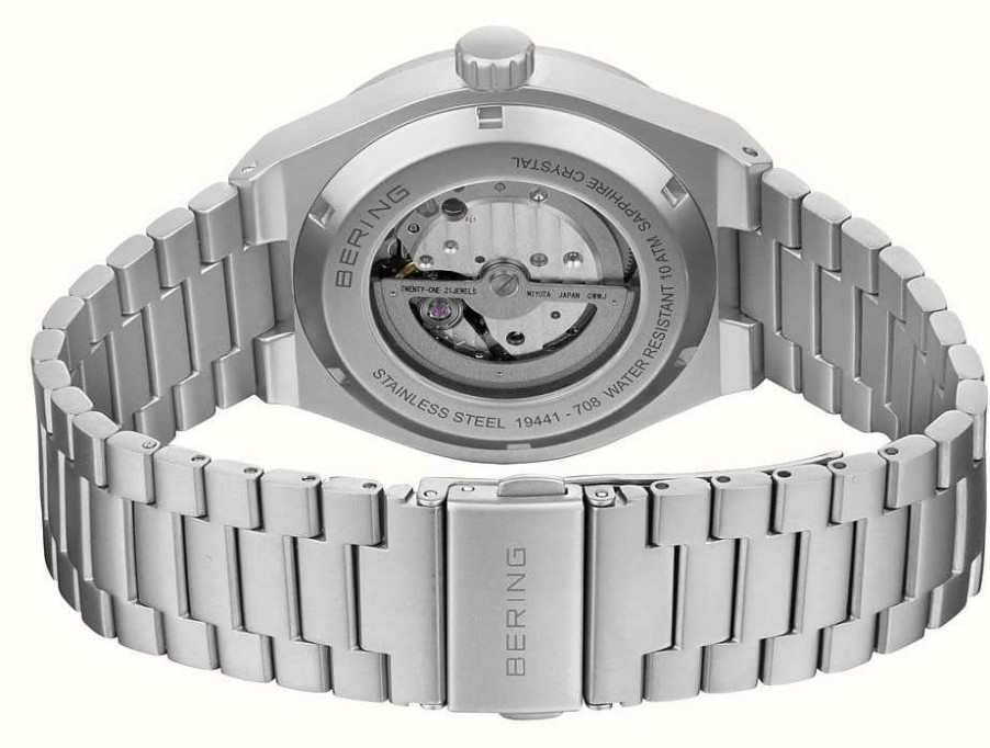 Men'S Bering | Bering Men'S Automatic (41Mm) Green Dial / Stainless Steel Bracelet