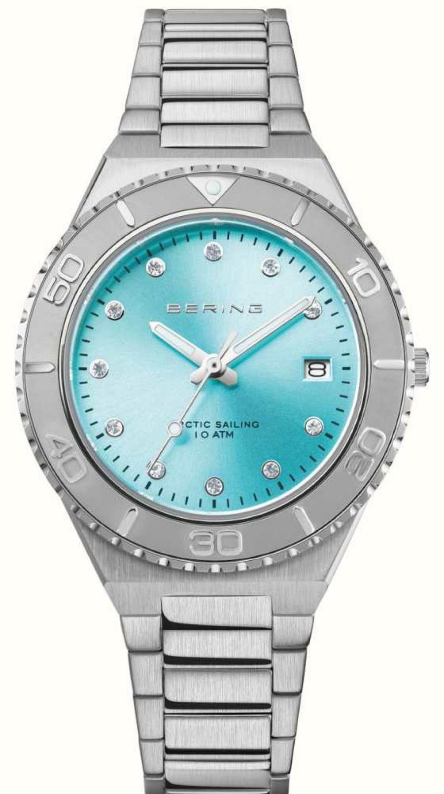 Women'S Bering | Bering Women'S Arctic Sailing (36Mm) Blue Dial / Stainless Steel Bracelet