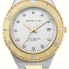 Women'S Bering | Bering Women'S Arctic Sailing (36Mm) Silver Dial / Two Tone Stainless Steel Bracelet