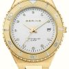 Women'S Bering | Bering Women'S Arctic Sailing (36Mm) Silver Dial / Gold Pvd Stainless Steel Bracelet