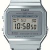 Women'S Casio | Casio Ex Display | Vintage | Steel Mesh Bracelet | Stop-Watch | Led Backlight