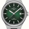 Men'S Certina | Certina Ds-7 Powermatic 80 (39Mm) Green Dial / Stainless Steel Bracelet