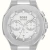 Men'S BOSS | Boss Taper (45Mm) Silver Dial / Stainless Silver Bracelet