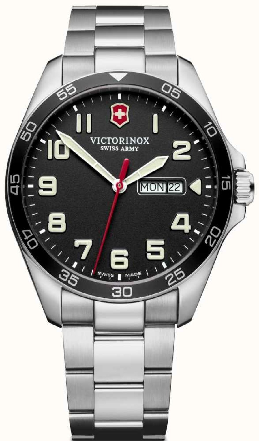 Men'S Victorinox | Victorinox | Men'S Fieldforce | Stainless Steel Bracelet | Black Dial | Ex-Display