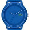 Men'S Lacoste | Lacoste 12.12 Men'S (42Mm) Blue Dial / Blue Silicone Strap