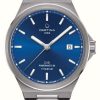 Men'S Certina | Certina Ds-7 Powermatic 80 (39Mm) Blue Dial / Titanium