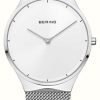 Women'S Bering | Bering Classic (38Mm) White Dial / Steel Mesh Bracelet