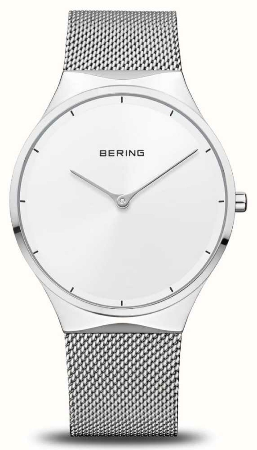 Women'S Bering | Bering Classic (38Mm) White Dial / Steel Mesh Bracelet