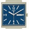 Men'S Swatch | Swatch Bioceramic What If... Beige (33.25Mm) Blue Dial / Beige Strap