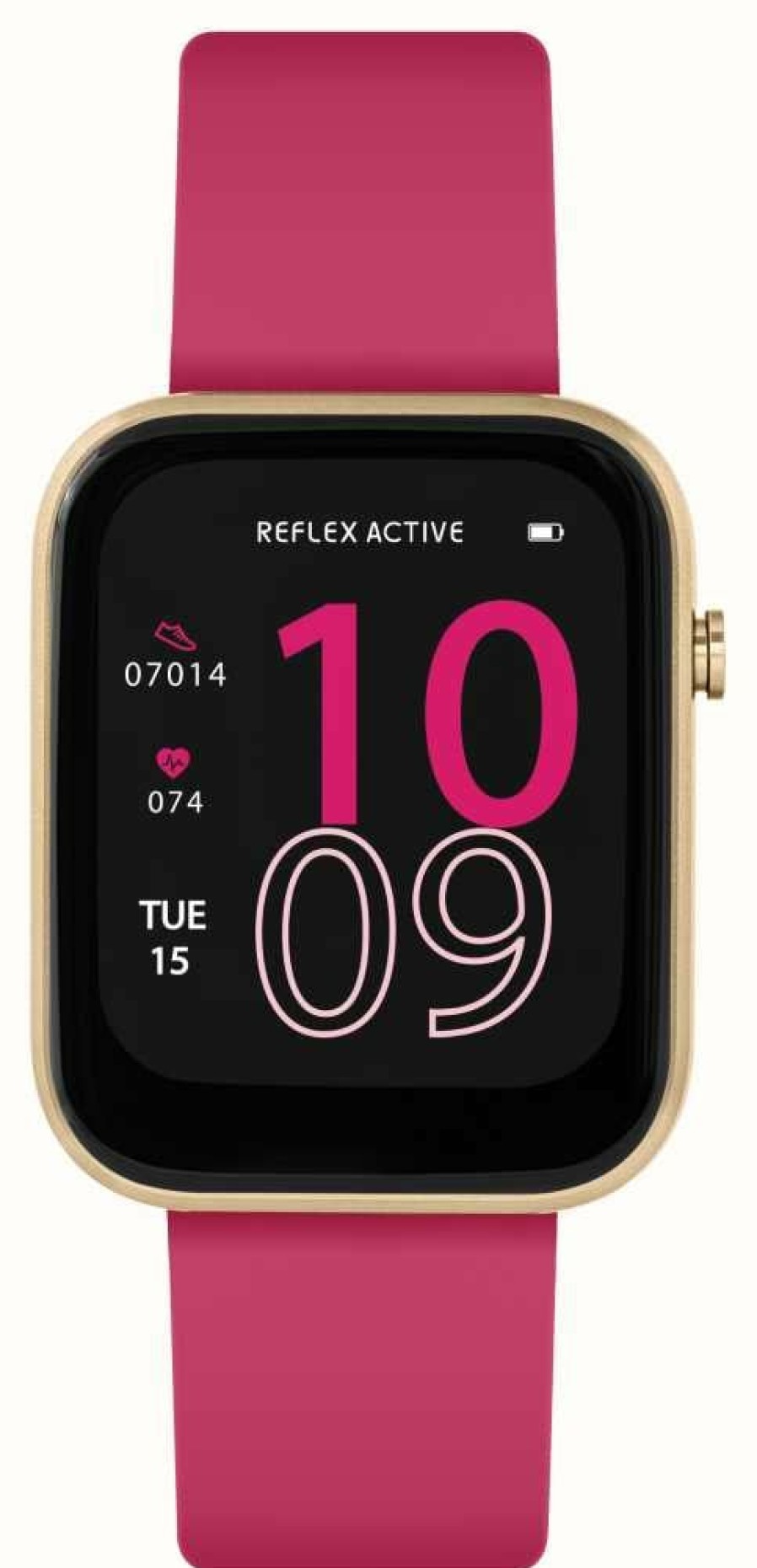 Men'S Reflex Active | Reflex Active Series 12 Multi-Function Smartwatch (38Mm) Digital Dial / Hot Pink Silicone