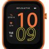 Men'S Reflex Active | Reflex Active Series 12 Multi-Function Smartwatch (38Mm) Digital Dial / Citrus Orange Silicone