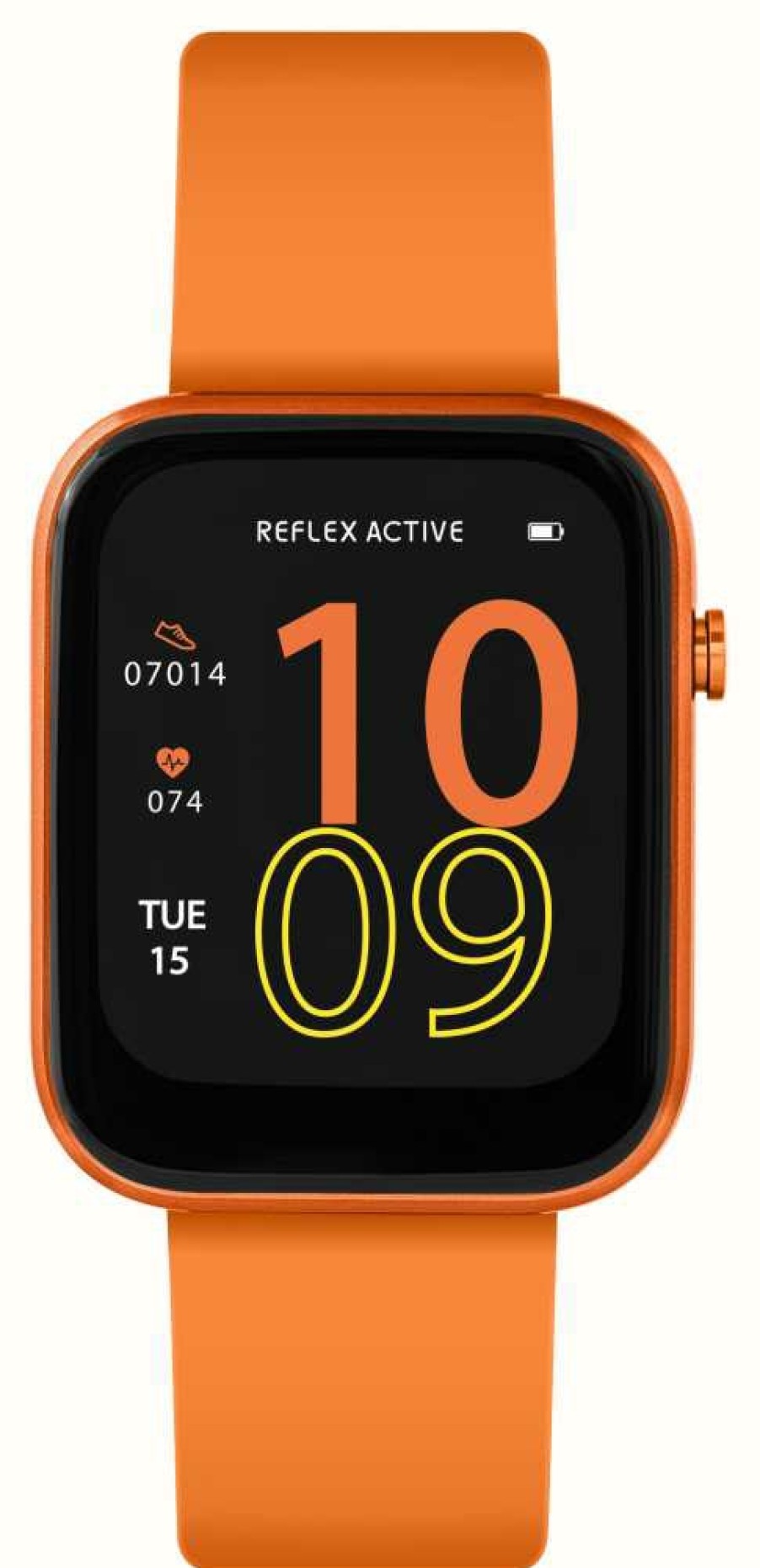 Men'S Reflex Active | Reflex Active Series 12 Multi-Function Smartwatch (38Mm) Digital Dial / Citrus Orange Silicone