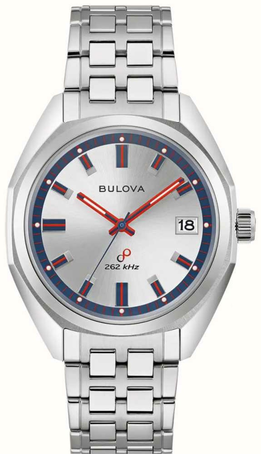 Men'S Bulova | Bulova Jet Star Limited Edition (40Mm) Silver Dial / Stainless Steel Set