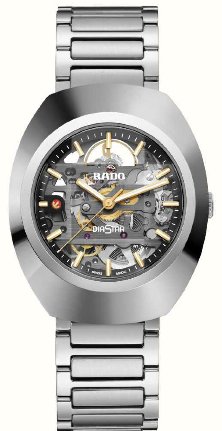 Men'S RADO | Rado Diastar Original Skeleton (38Mm) Skeleton Dial / Stainless Steel