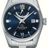 Men'S Orient Star | Orient Star Contemporary Date Mechanical (38.5Mm) Blue Dial / Stainless Steel