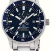 Men'S Orient Star | Orient Star Iso Diver Mechanical (43.5Mm) Blue Dial / Stainless Steel