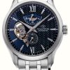 Men'S Orient Star | Orient Star Layered Skeleton Mechanical (41Mm) Blue Dial / Stainless Steel