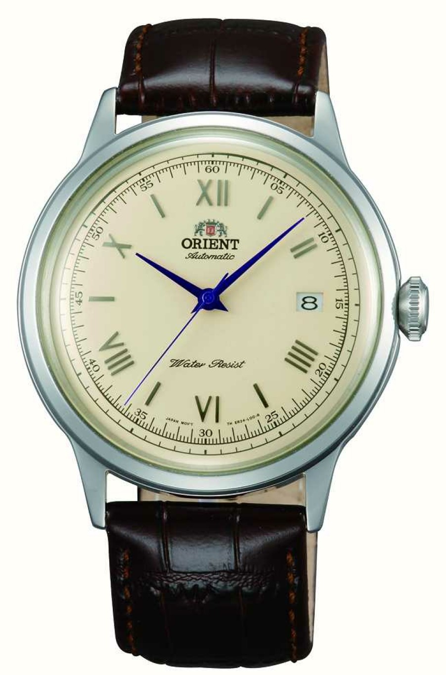 Men'S Orient | Orient Bambino Mechanical (40.5Mm) Cream Dial / Brown Leather