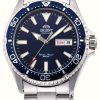 Men'S Orient | Orient Mako Iii Mechanical (42Mm) Blue Dial / Stainless Steel