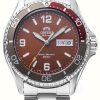 Men'S Orient | Orient Mako 2023 Mechanical (42Mm) Red Dial / Stainless Steel