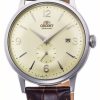 Men'S Orient | Orient Bambino Small Seconds Mechanical (40.5Mm) Champagne Dial / Brown Leather