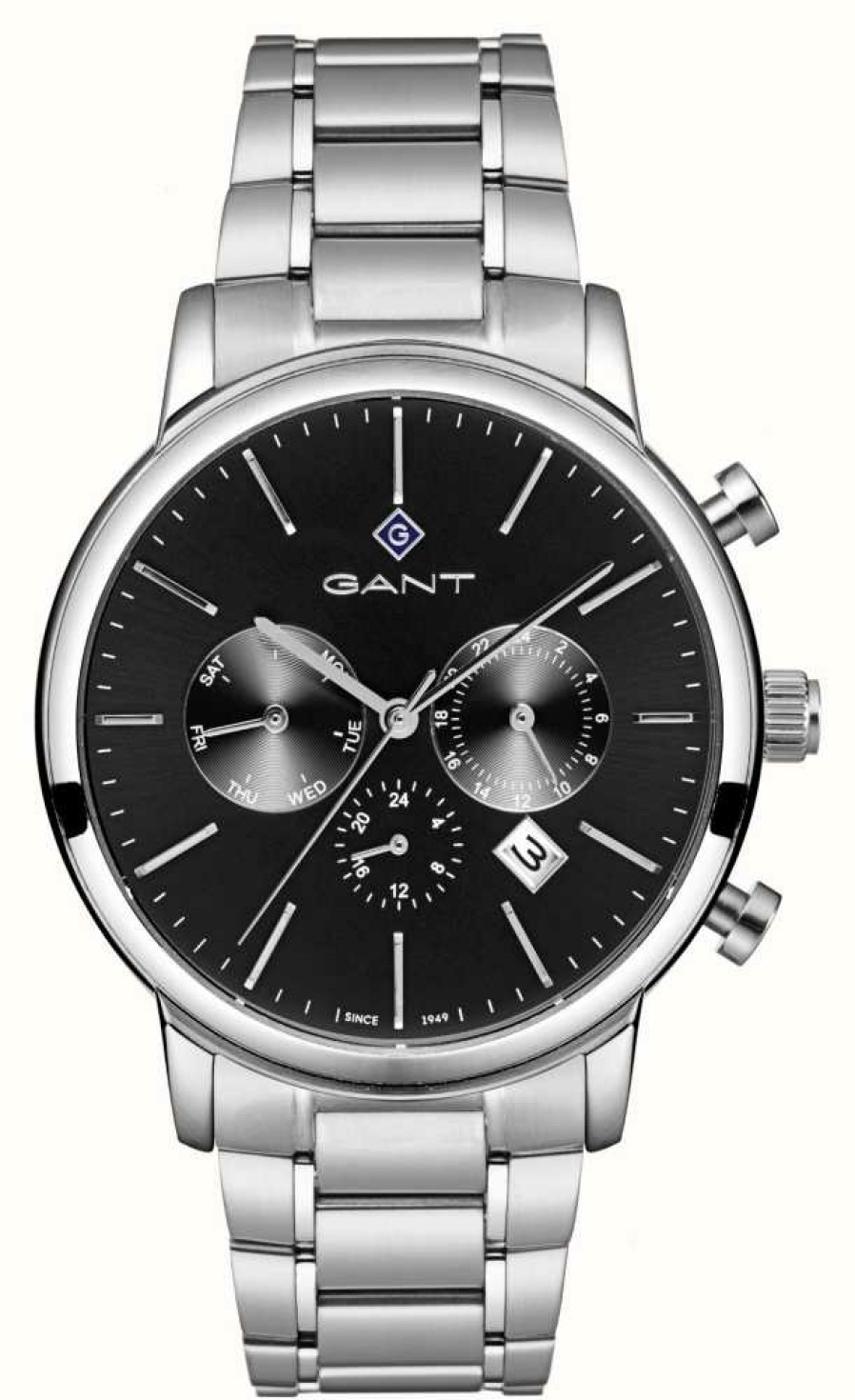 Men'S GANT | Gant Cleveland (43.5Mm) Black Dial / Stainless Steel