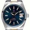 Men'S GANT | Gant Eastham 100M (42Mm) Blue Dial / Two-Tone Pvd Stainless Steel