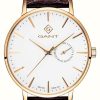 Men'S GANT | Gant Park Hill Iii (41.5Mm) White Dial / Brown Leather