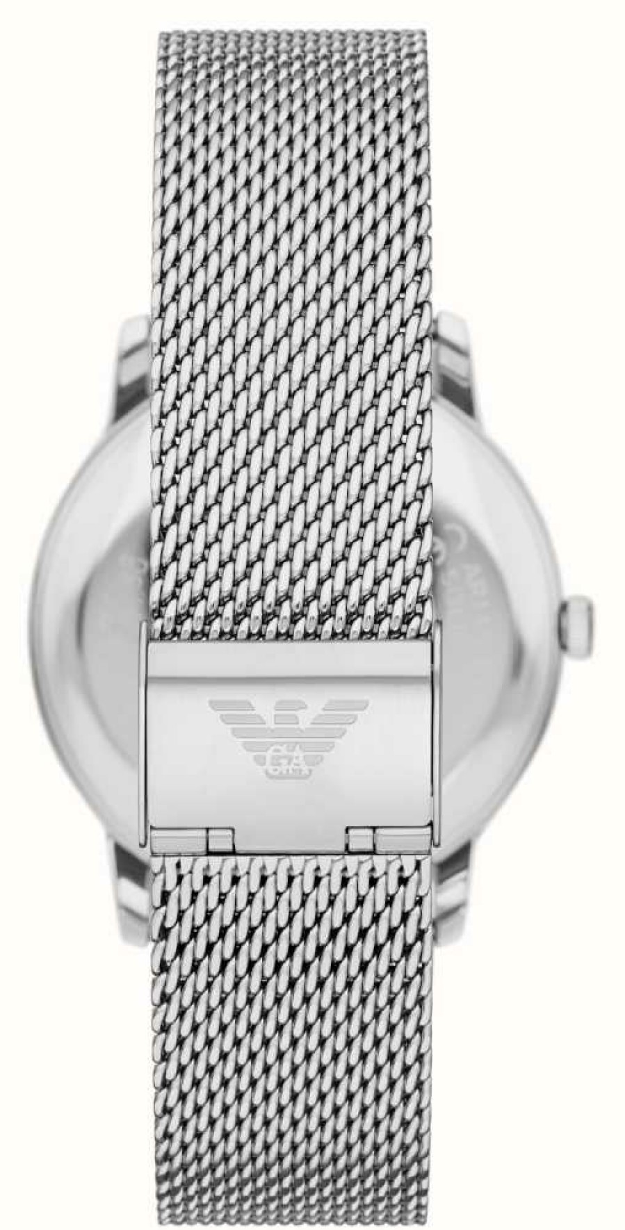 Men'S Emporio Armani | Emporio Armani Men'S (42Mm) Blue Dial / Stainless Steel Mesh Bracelet