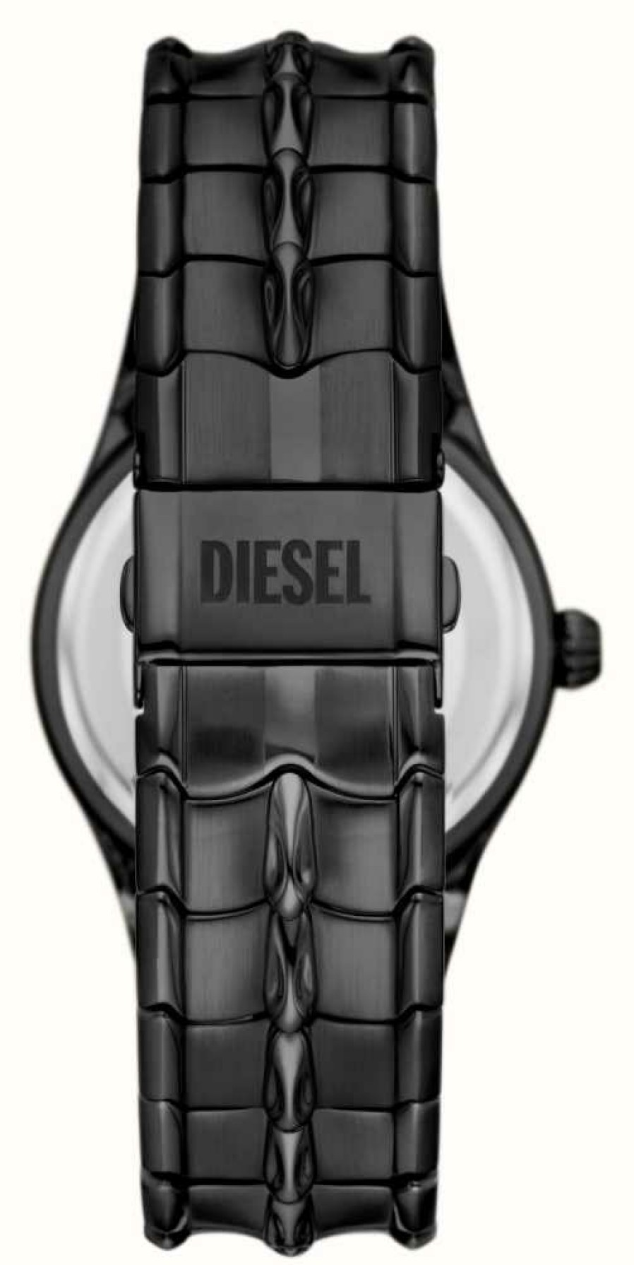 Men'S Diesel | Diesel Vert (44Mm) Black Dial / Black-Tone Stainless Steel Bracelet