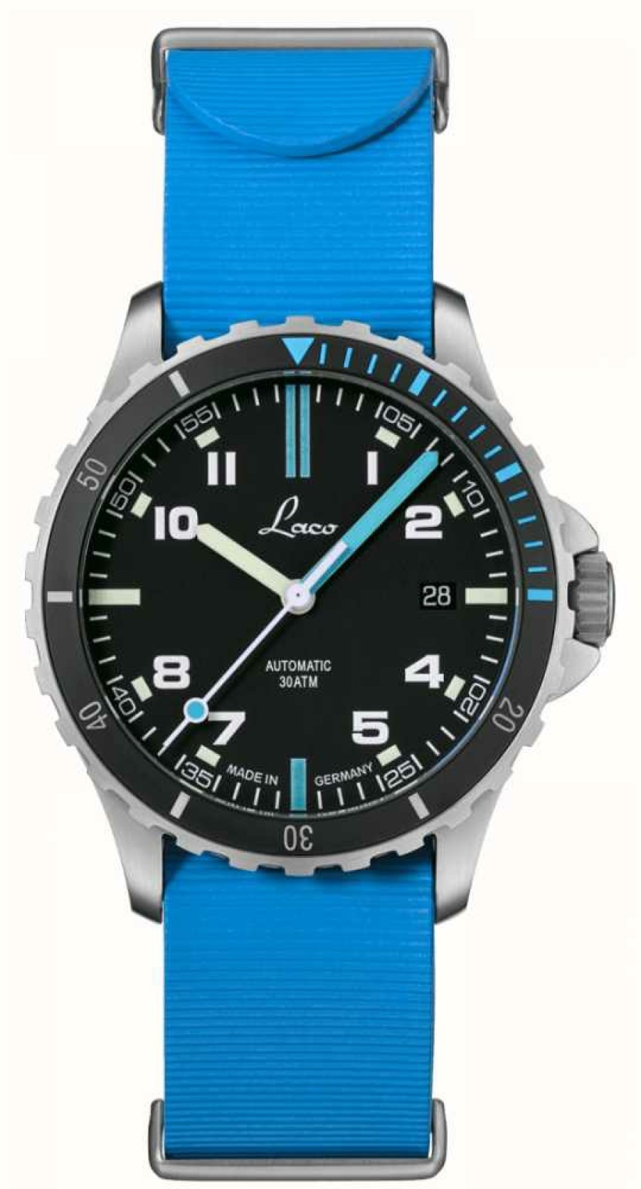 Men'S Laco | Laco | Atlantik | Automatic Pilot | Blue Sports Rubber