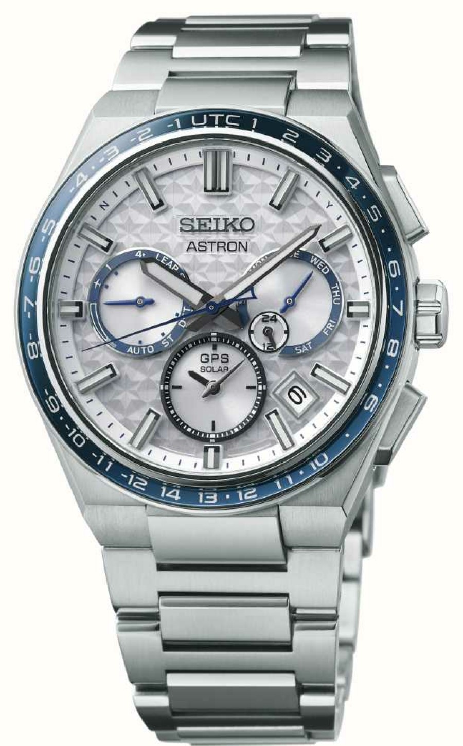 Men'S Seiko | Seiko Astron 'Galactic Blue' Gps Solar 5X Dual-Time Limited Editio