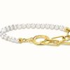 Jewelry Thomas Sabo Jewellery | Thomas Sabo Freshwater Cultured Pearls Yellow Gold Plated Bracelet