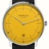 Men'S STERNGLAS | Sternglas Naos Quartz Edition Yellow (38Mm) Yellow Dial / Black Nylon Strap