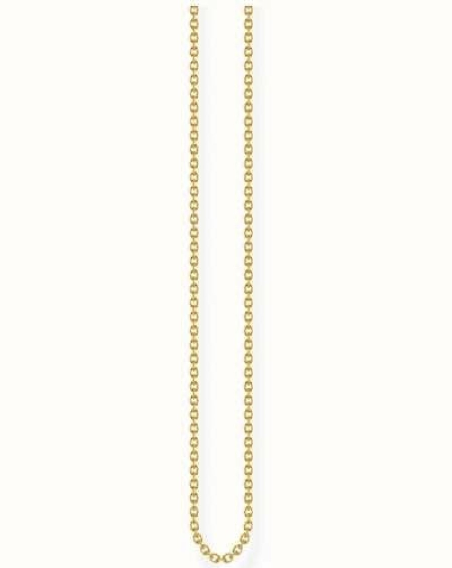 Jewelry Thomas Sabo Jewellery | Thomas Sabo Fine Anchor Yellow Gold Plated Chain