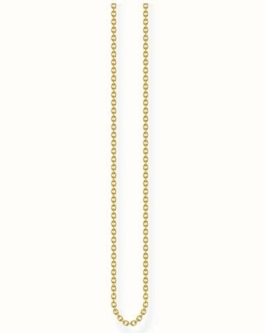 Jewelry Thomas Sabo Jewellery | Thomas Sabo Fine Anchor Yellow Gold Plated Chain