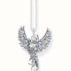 Jewelry Thomas Sabo Jewellery | Thomas Sabo Phoenix Pendant With Colourful Stones Silver Necklace