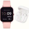 Men'S Reflex Active | Reflex Active Series 17 Multi-Function Smartwatch + Wireless Earbud Set (39Mm) Digital Dial / Pink Silicone