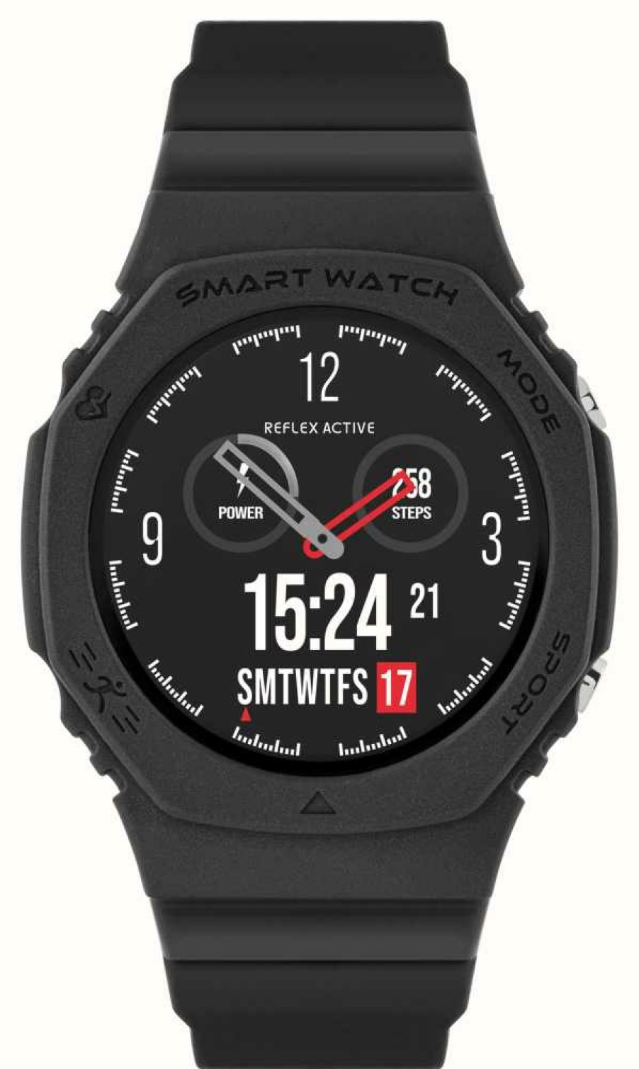 Men'S Reflex Active | Reflex Active Series 26 Sports Multi-Function Smartwatch (42Mm) Digital Dial / Black Silicone