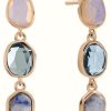 Jewelry Radley Jewellery | Radley Jewellery Tulip Street Rose Gold Plated Crystal Set Drop Stud Earrings