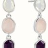 Jewelry Radley Jewellery | Radley Jewellery Tulip Street Silver Plated Crystal Set Drop Stud Earrings