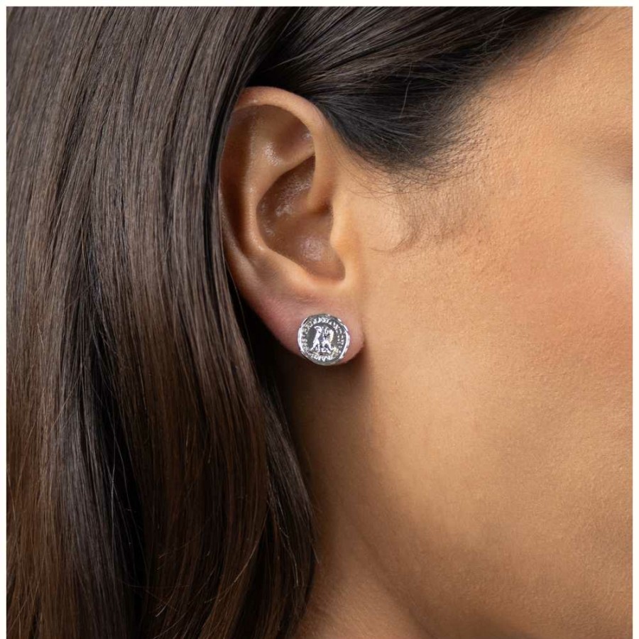 Jewelry Radley Jewellery | Radley Jewellery Signature Penny Silver Plated Stud Earrings