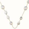 Jewelry Radley Jewellery | Radley Jewellery 18Ct Gold Plated Opal Stone And Pearl Necklace