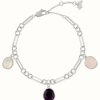 Jewelry Radley Jewellery | Radley Jewellery Silver Plated Tulip Street Stone Charm Bracelet