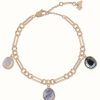 Jewelry Radley Jewellery | Radley Jewellery Rose Gold Plated Tulip Street Stone Charm Bracelet