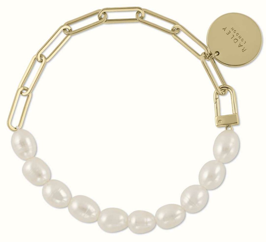 Jewelry Radley Jewellery | Radley Jewellery Gold Plated Freshwater Pearls Bracelet