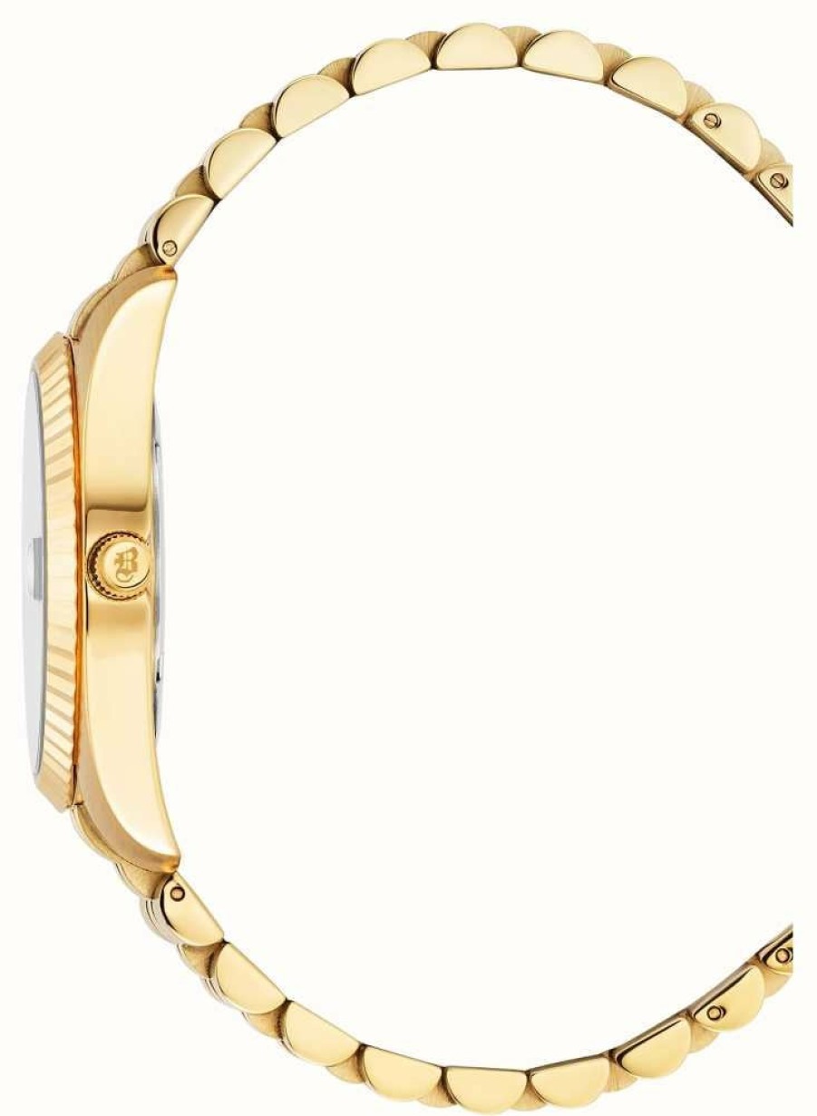 Women'S Jacques Du Manoir | Jacques Du Manoir Inspiration Rainbow (36Mm) Pink Dial / Gold-Tone Stainless Steel Bracelet