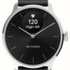 Women'S Withings | Withings Scanwatch Light - Hybrid Smartwatch (37Mm) Black Dial / Black Premium Sport Band