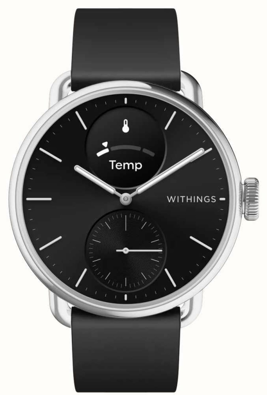 Women'S Withings | Withings Scanwatch 2 - Hybrid Smartwatch With Ecg (38Mm) Black Hybrid Dial / Black Silicone