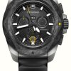 Men'S Victorinox | Victorinox I.N.O.X. Chrono (43Mm) Titanium Case Carbon Bezel / Black Rubber Strap